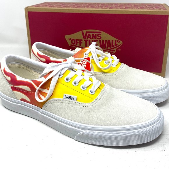 💖MEGA SALE💖VANS Era Flame White Off Suede Canvas Men's Sneakers VN0A4BV4223 - Picture 7 of 10